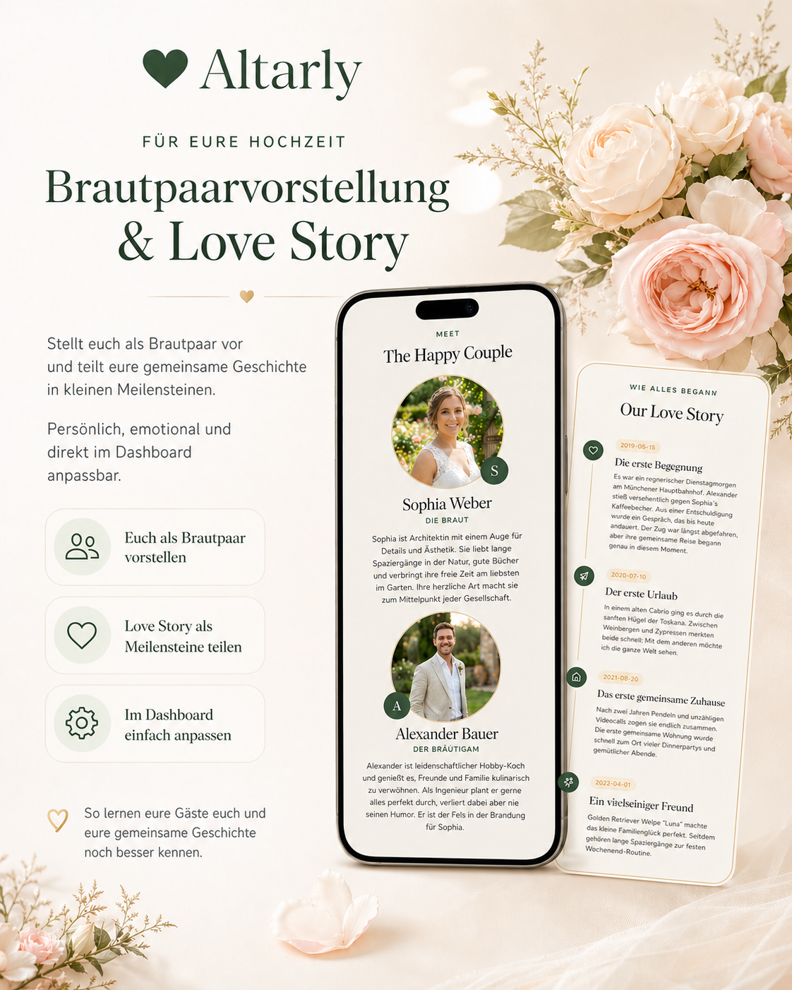 Lovestory und Brautpaar